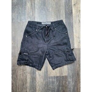 Vintage Enyce Cargo Jean Shorts Mens 36 Blue Denim Baggy Fit Hip Hop Skater Y2K